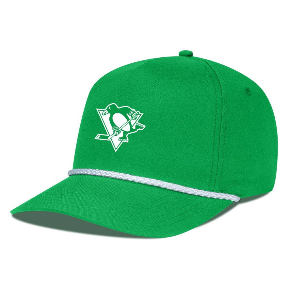 Pittsburgh Penguins Levelwear St. Patrick's Day Gambit Rope Adjustable Hat - Kelly Green | US 203846236