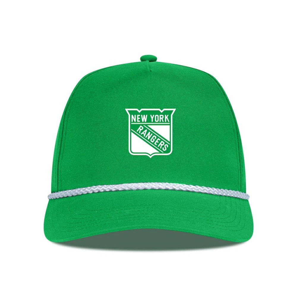 New York Rangers Levelwear St. Patrick's Day Gambit Rope Adjustable Hat - Kelly Green | US 203846237