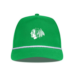 Chicago Blackhawks Levelwear St. Patrick's Day Gambit Rope Adjustable Hat - Kelly Green | US 203846239