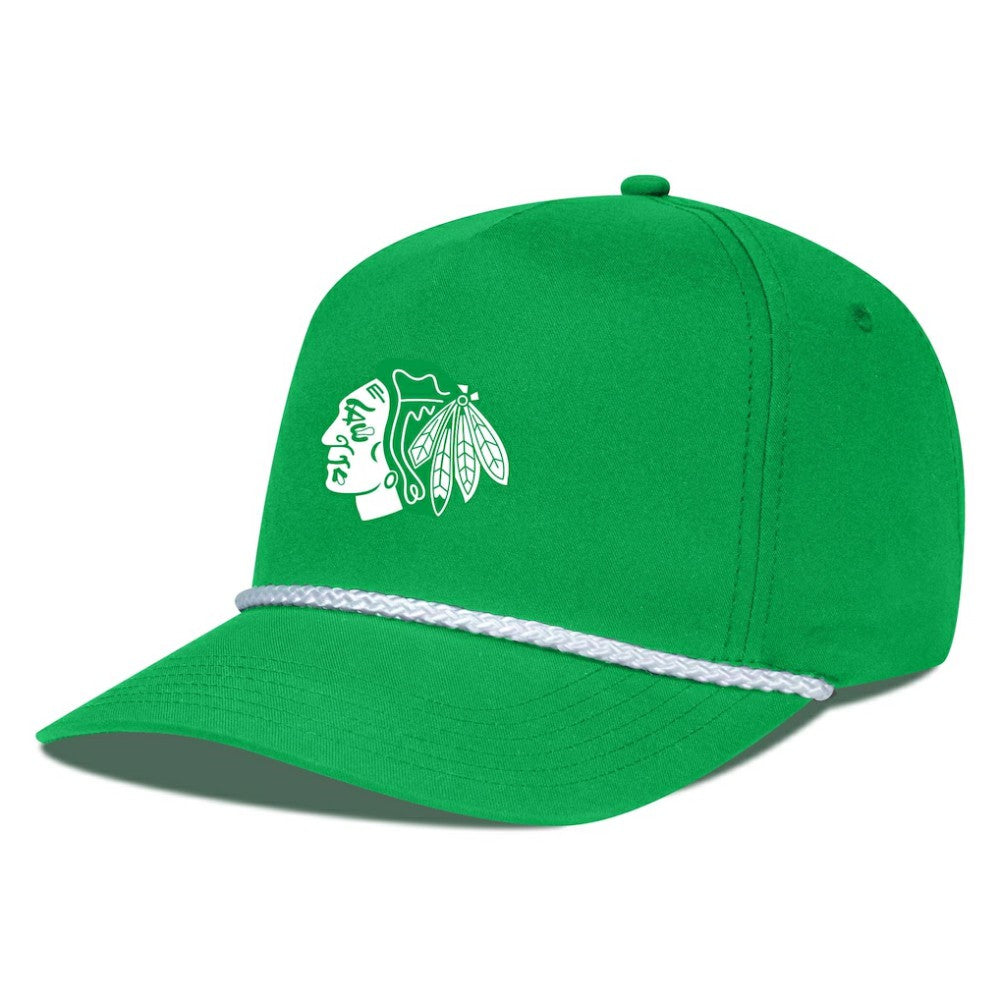 Chicago Blackhawks Levelwear St. Patrick's Day Gambit Rope Adjustable Hat - Kelly Green | US 203846239
