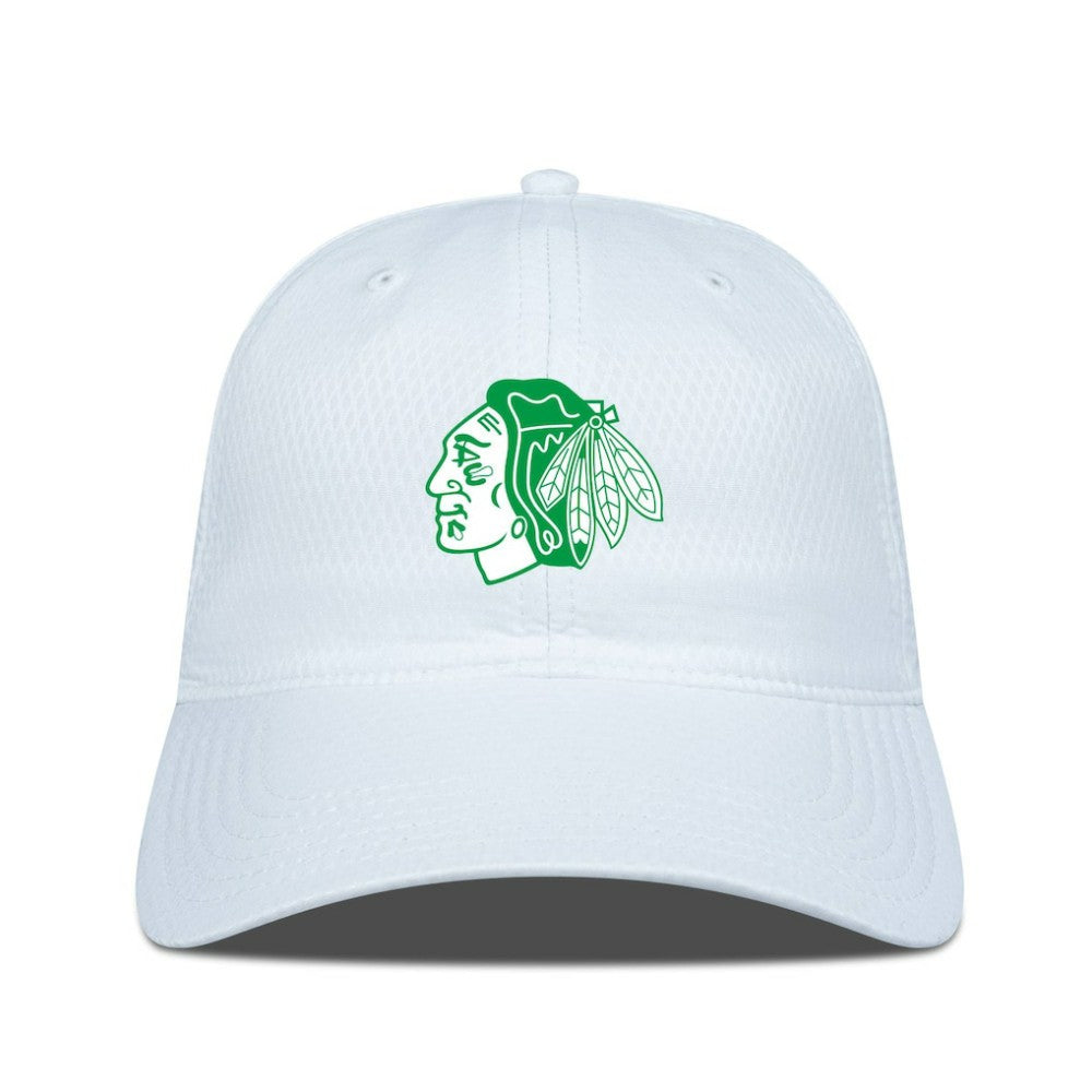 Chicago Blackhawks Levelwear Matrix Patch Adjustable Hat - White | US 203846240