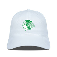 Chicago Blackhawks Levelwear Matrix Patch Adjustable Hat - White | US 203846240