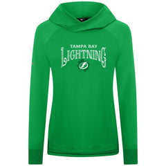 Tampa Bay Lightning Levelwear Women's St. Patrick's Day Slender Raglan Hoodie - Kelly Green | US 203846477