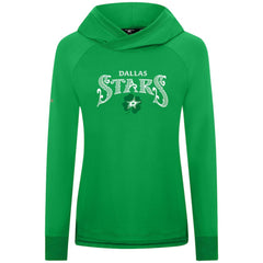 Dallas Stars Levelwear Women's St. Patrick's Day Slender Raglan Hoodie - Kelly Green | US 203846479