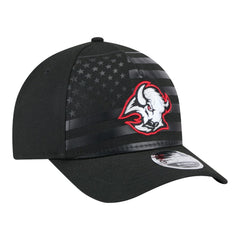 Buffalo Sabres New Era Game Day Stealth Flag 9FORTY A-Frame Adjustable Hat - Black | US 203847663