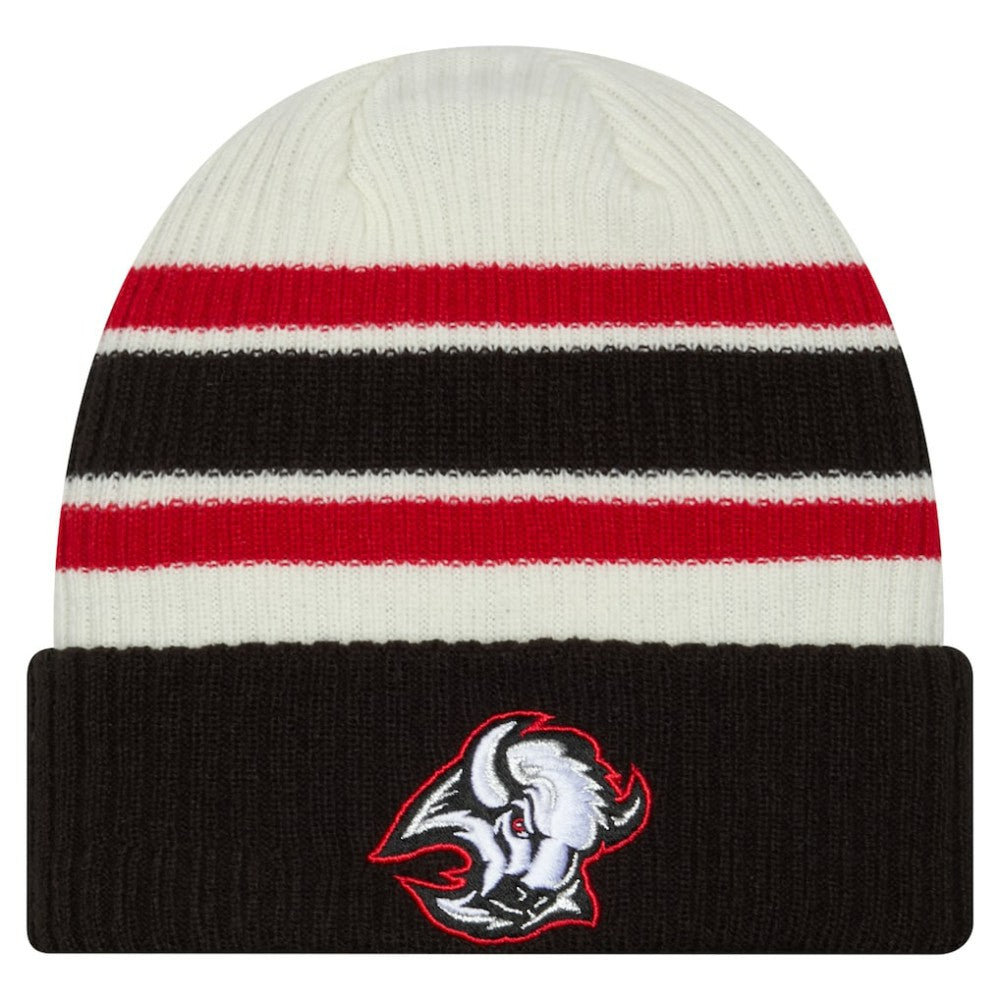 Buffalo Sabres New Era Vintage Cuffed Knit Hat - Cream/Black | US 203847664