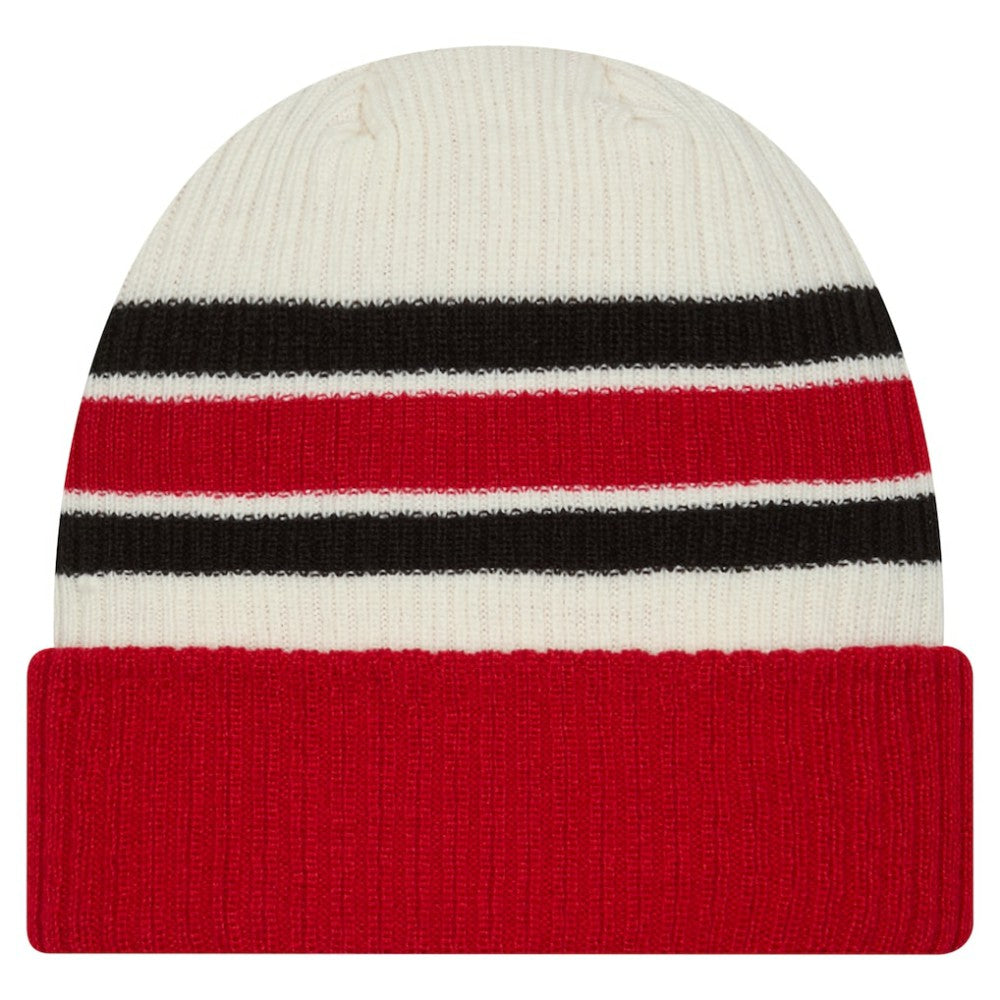 Detroit Red Wings New Era Vintage Cuffed Knit Hat - Cream/Red | US 203847666