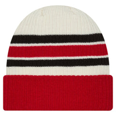 Detroit Red Wings New Era Vintage Cuffed Knit Hat - Cream/Red | US 203847666