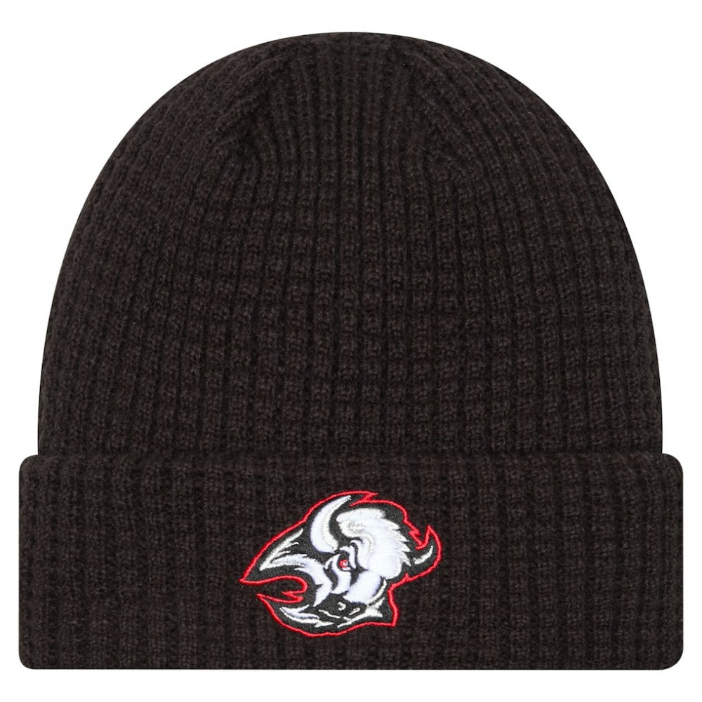 Buffalo Sabres New Era Waffle Cuffed Knit Hat - Black | US 203847667