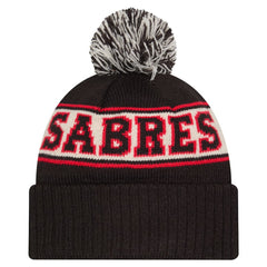 Buffalo Sabres New Era Retro Cuffed Knit Hat with Pom - Black | US 203847678