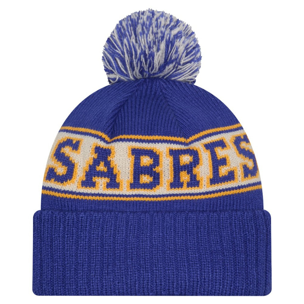 Buffalo Sabres New Era Retro Cuffed Knit Hat with Pom - Royal | US 203847680