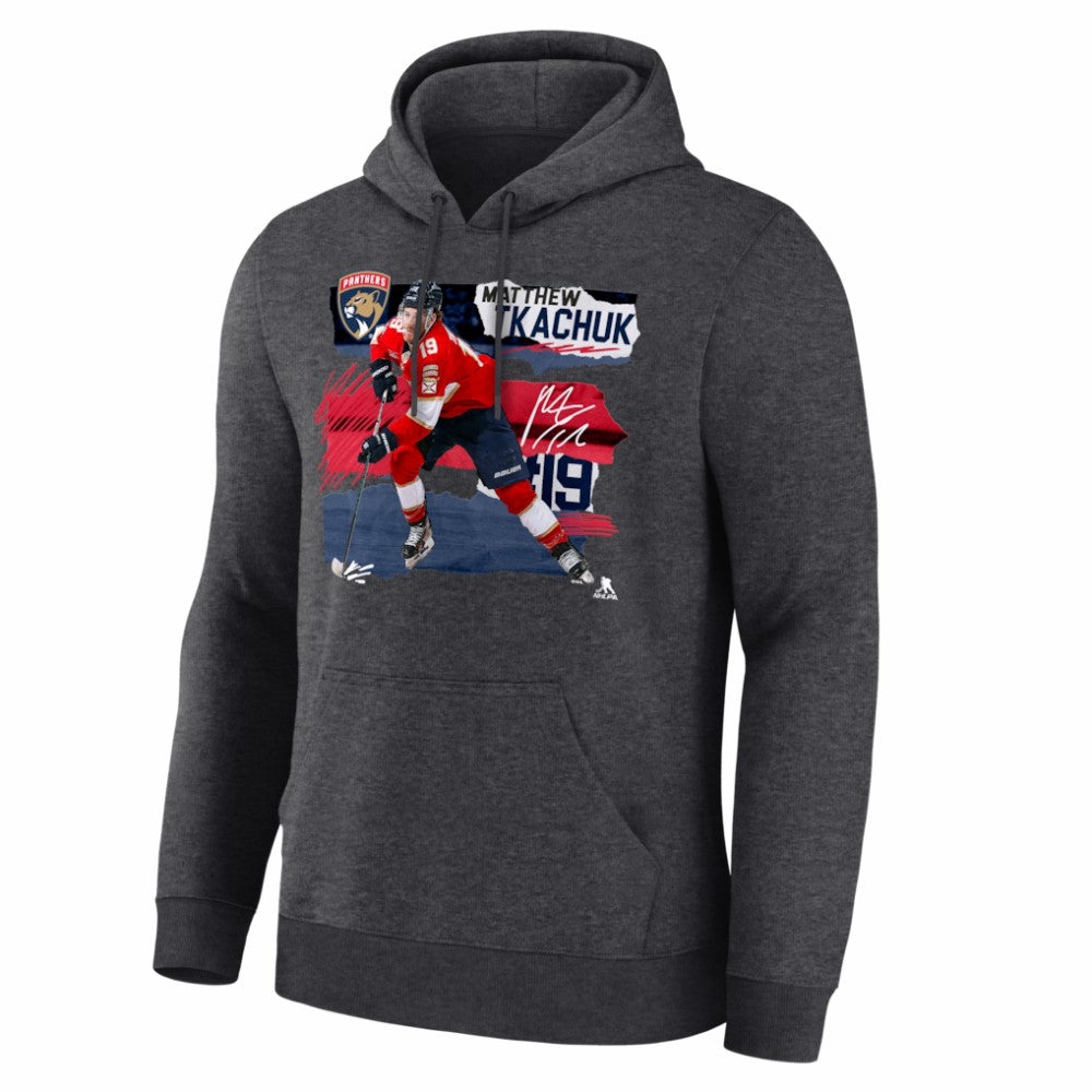 Matthew Tkachuk Florida Panthers Fresh Ice Hoodie - Charcoal | US 203847713