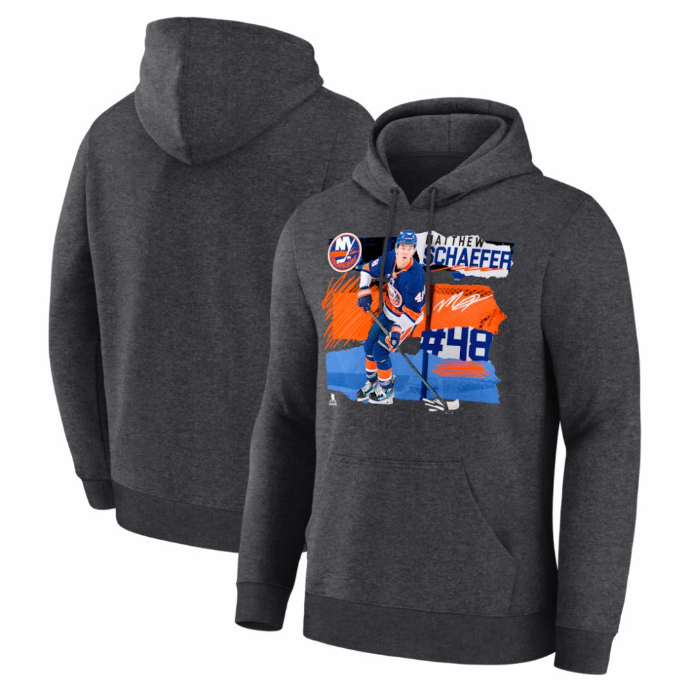Matthew Schaefer New York Islanders Fresh Ice Hoodie - Charcoal | US 203847715