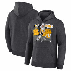 Sidney Crosby Pittsburgh Penguins Fresh Ice Hoodie - Charcoal | US 203847717