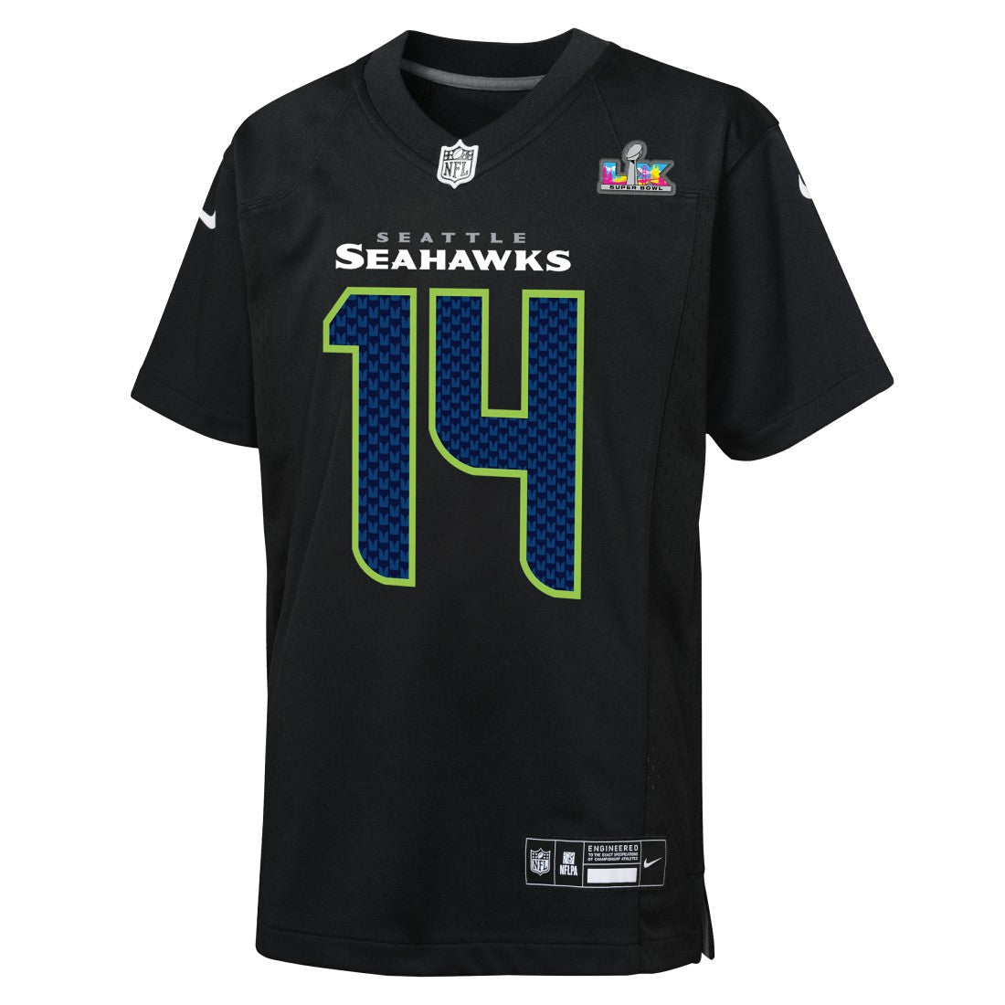Sam Darnold Seattle Seahawks Youth Super Bowl LX Carbon Fashion Game Jersey - Black Jerseys