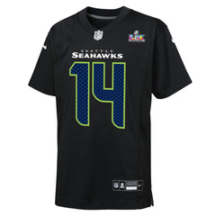 Sam Darnold Seattle Seahawks Youth Super Bowl LX Carbon Fashion Game Jersey - Black Jerseys