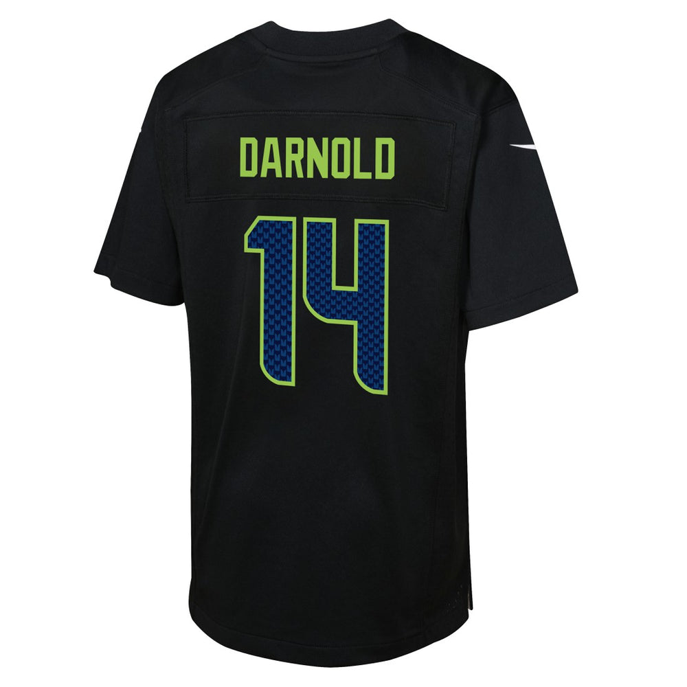 Sam Darnold Seattle Seahawks Youth Super Bowl LX Carbon Fashion Game Jersey - Black Jerseys