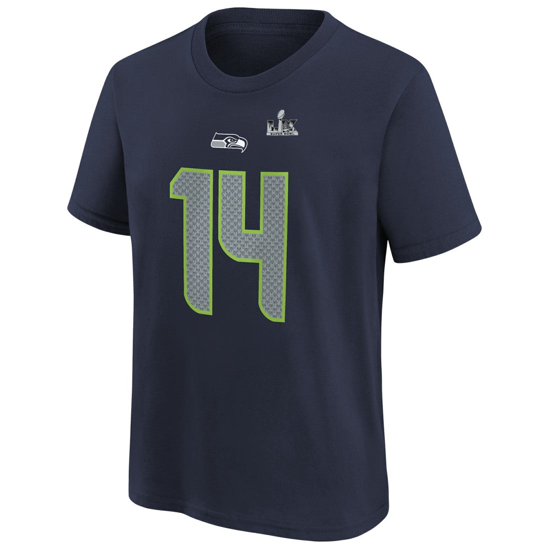 Sam Darnold Seattle Seahawks Youth Super Bowl LX Name & Number T-Shirt - College Navy T-shirts