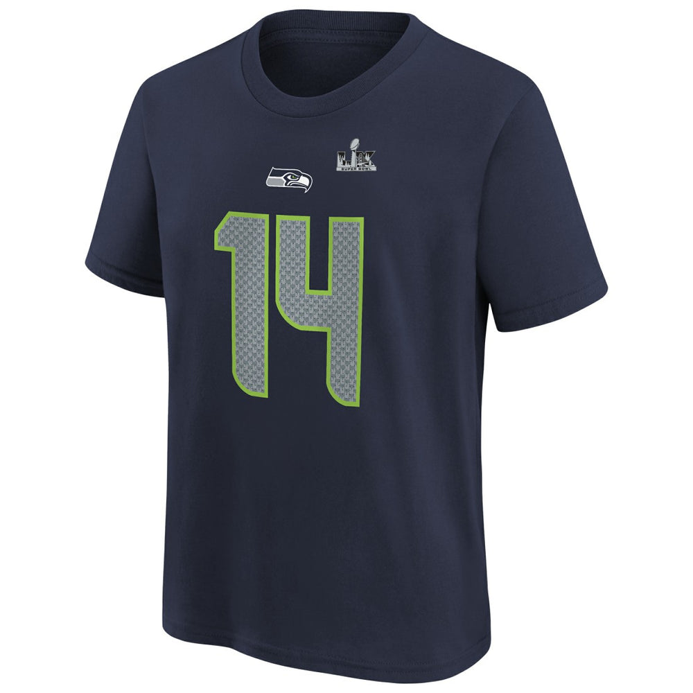 Sam Darnold Seattle Seahawks Youth Super Bowl LX Name & Number T-Shirt - College Navy T-shirts