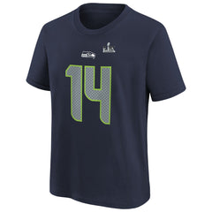 Sam Darnold Seattle Seahawks Youth Super Bowl LX Name & Number T-Shirt - College Navy T-shirts