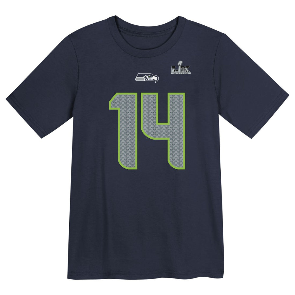 Sam Darnold Seattle Seahawks Preschool Super Bowl LX Name & Number T-Shirt - College Navy T-shirts