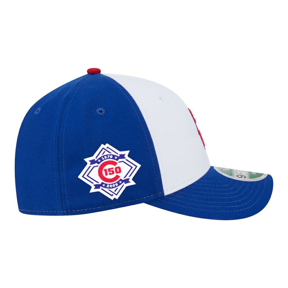 Chicago Cubs New Era 150th Anniversary 9FORTY M-Crown Adjustable Hat - White/Royal Hats