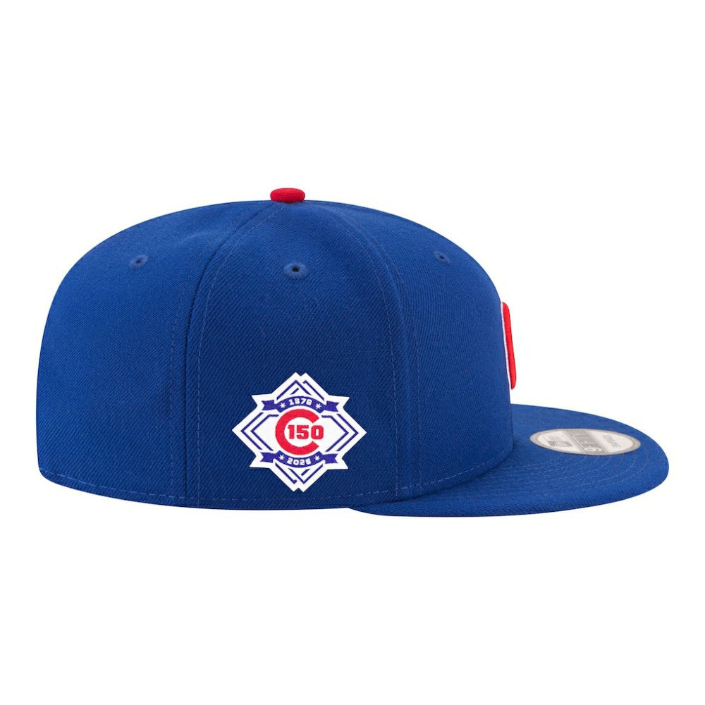 Chicago Cubs New Era 150th Anniversary 9FIFTY Snapback Hat - Royal Hats