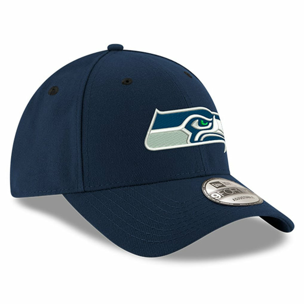 Seattle Seahawks New Era Youth 9FORTY Adjustable Hat - College Navy Hats
