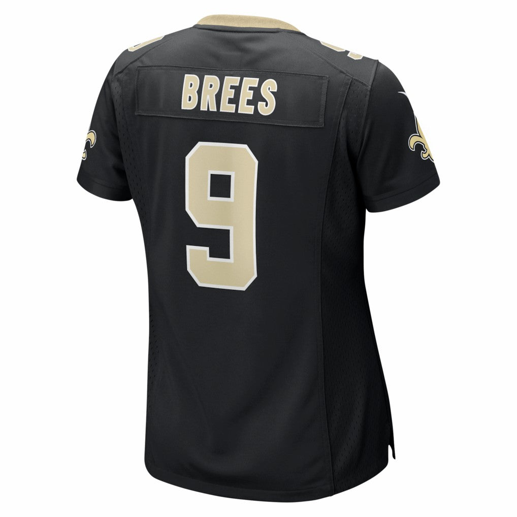 Drew Brees New Orleans Saints Women's Team Game Jersey - Black Jerseys