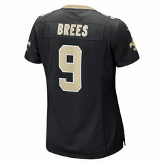 Drew Brees New Orleans Saints Women's Team Game Jersey - Black Jerseys