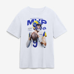 Matthew Stafford Los Angeles Rams 2025 NFL MVP T-Shirt - White T-shirts