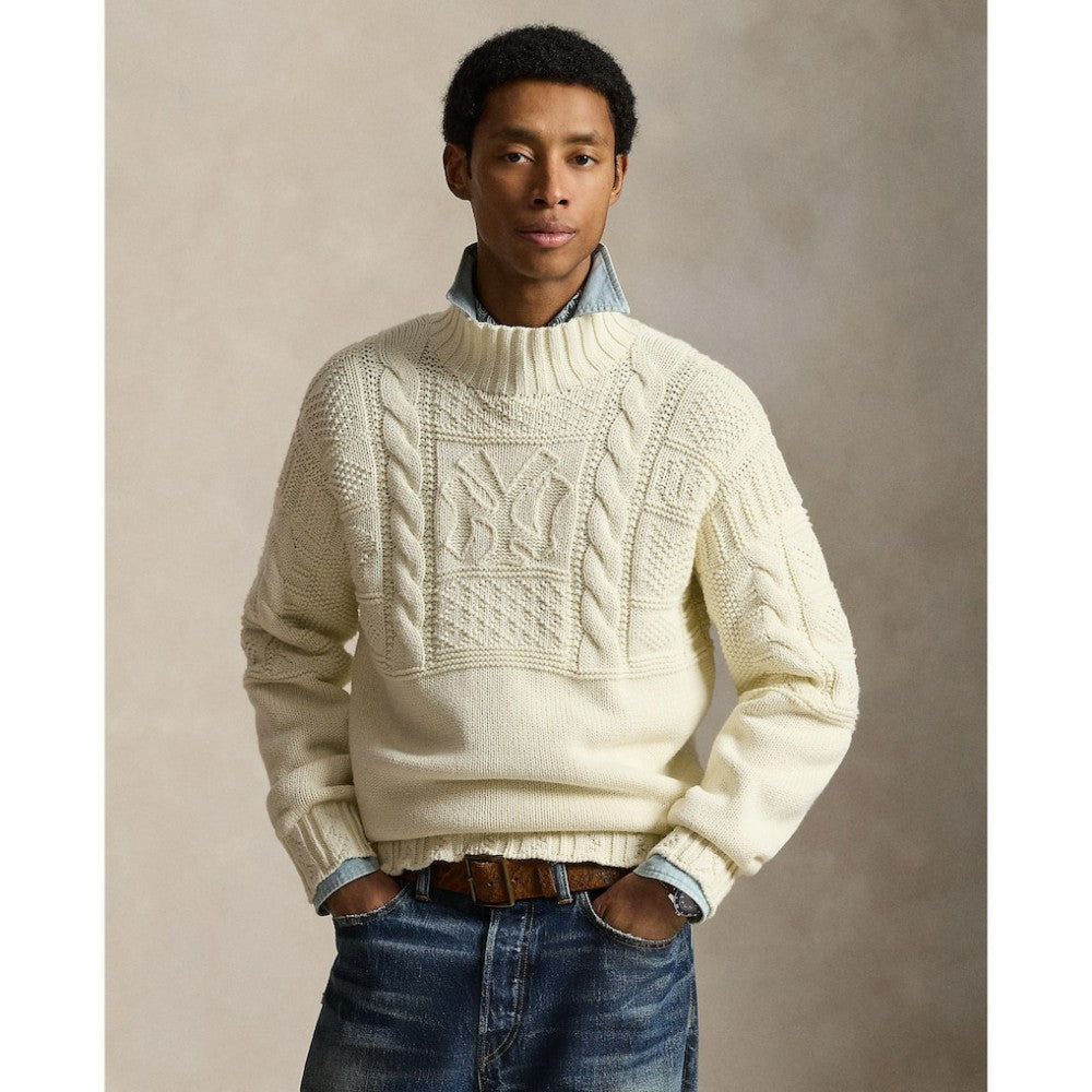 Yankees Polo Ralph Lauren Sweater - Cream