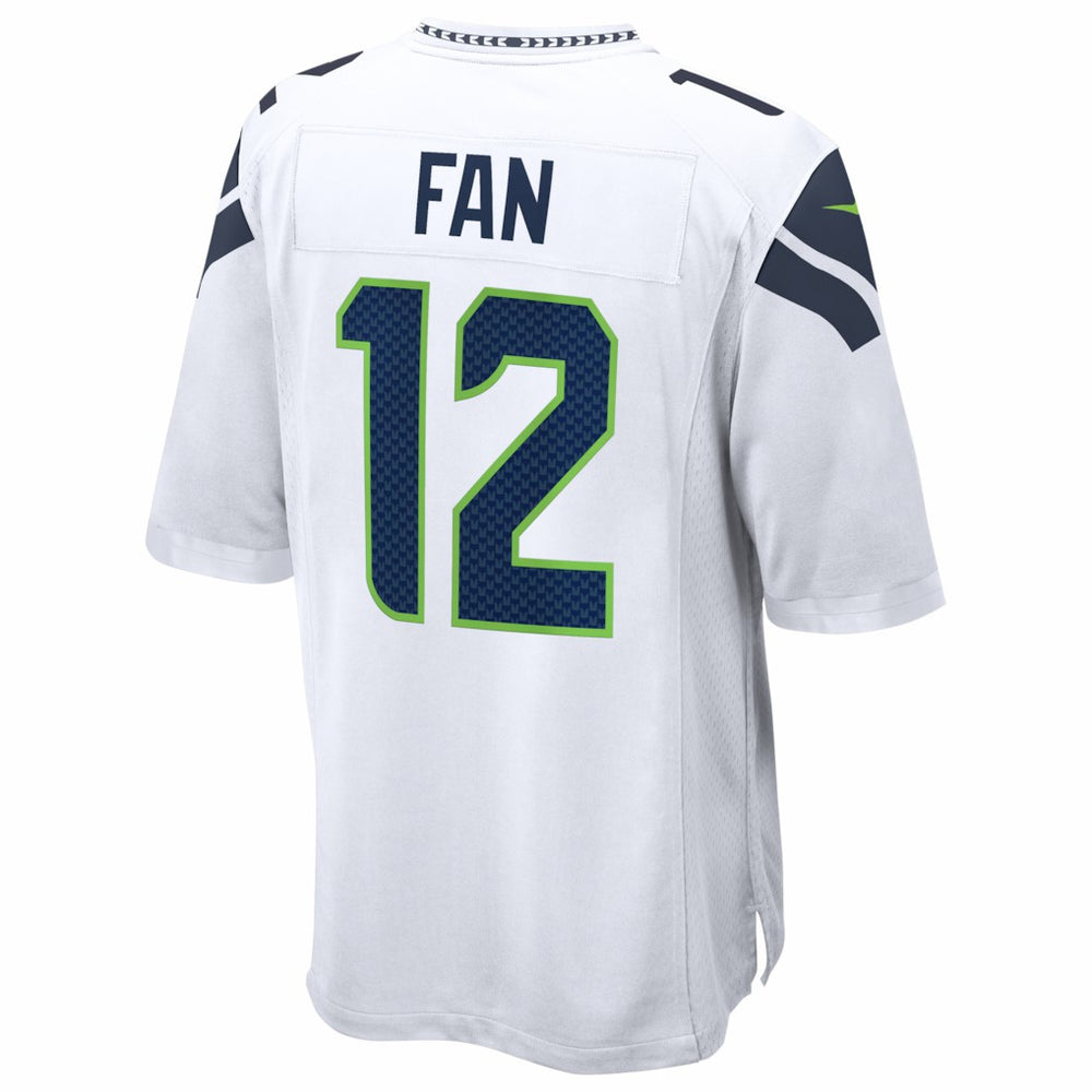 12s Seattle Seahawks Game Jersey - White Jerseys