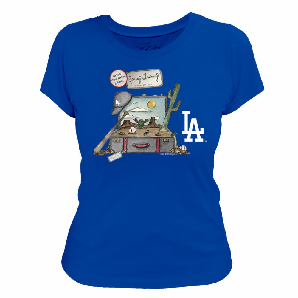 Los Angeles Dodgers Tiny Turnip Women's 2026 Spring Training T-Shirt - Royal T-shirts