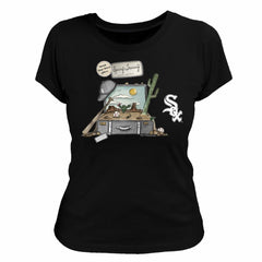Chicago White Sox Tiny Turnip Women's 2026 Spring Training T-Shirt - Black T-shirts
