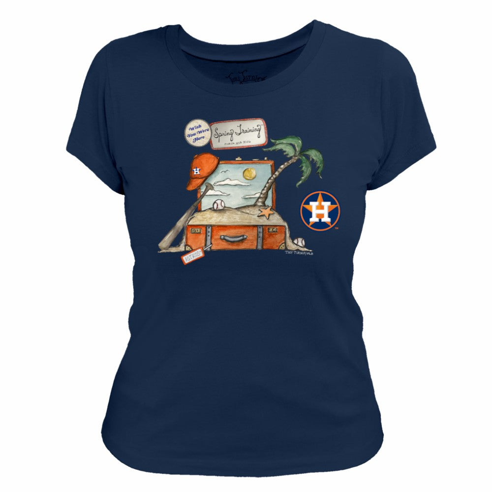 Houston Astros Tiny Turnip Women's 2026 Spring Training T-Shirt - Navy T-shirts