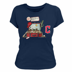 Cleveland Guardians Tiny Turnip Women's 2026 Spring Training T-Shirt - Navy T-shirts