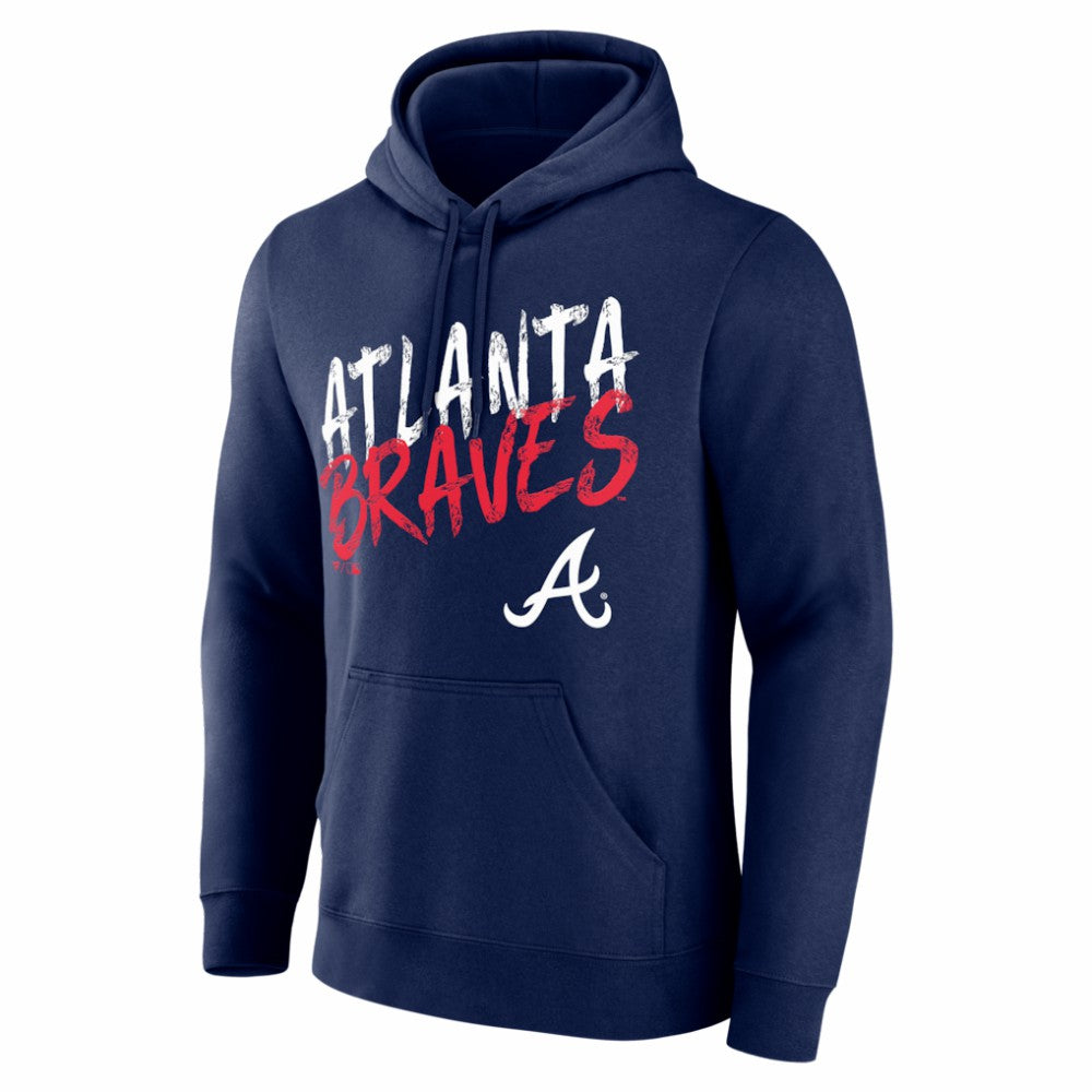 Atlanta Braves  Hustle Personalized Name & Number Hoodie - Navy Hoodies