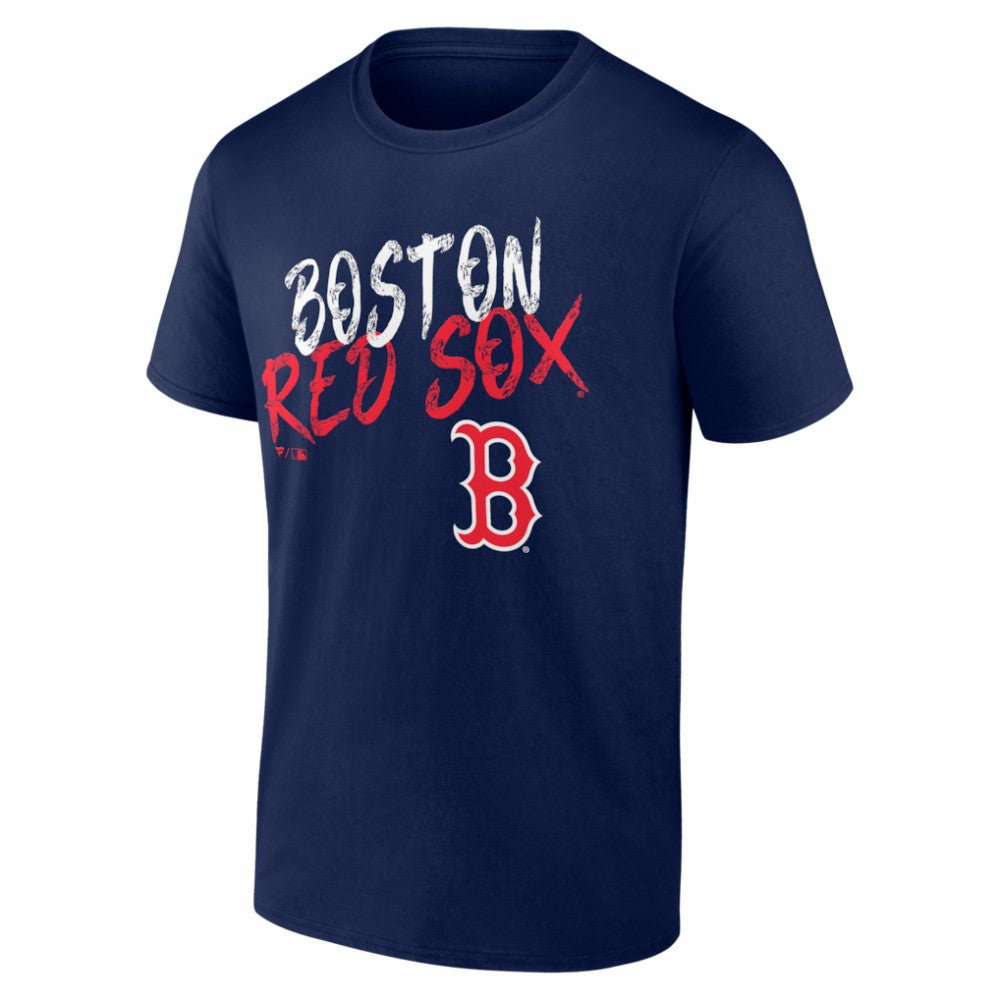 Boston Red Sox  Hustle Personalized Name & Number T-Shirt - Navy T-shirts