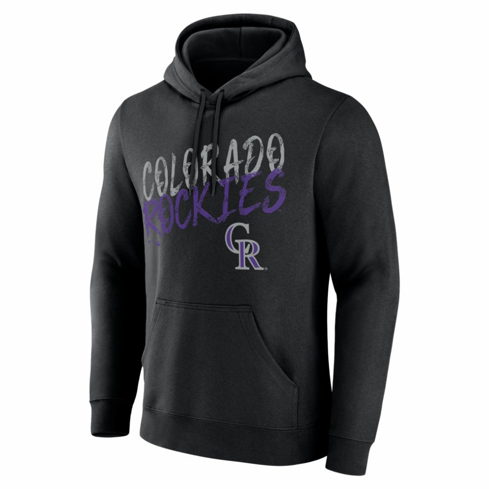 Colorado Rockies  Hustle Personalized Name & Number Hoodie - Black Hoodies