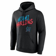 Miami Marlins  Hustle Personalized Name & Number Hoodie - Black Hoodies