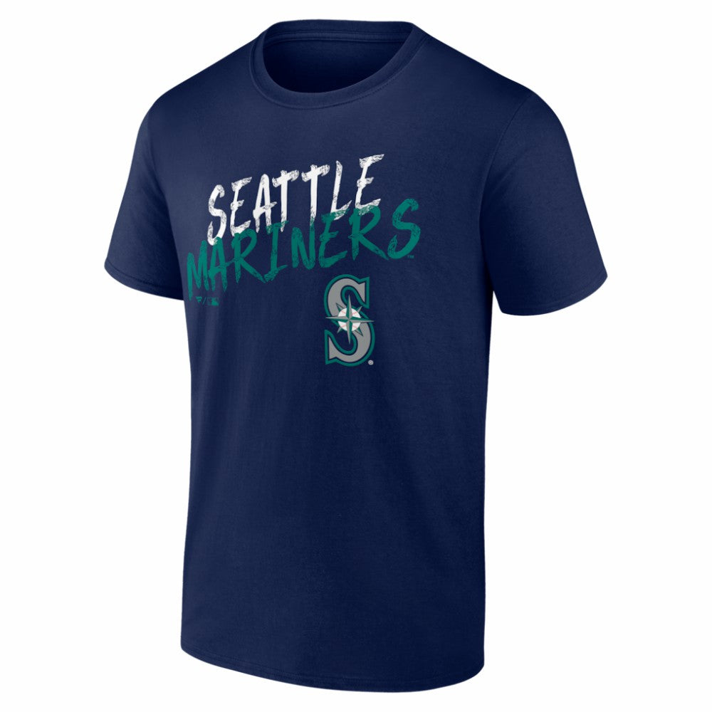 Seattle Mariners  Hustle Personalized Name & Number T-Shirt - Navy T-shirts