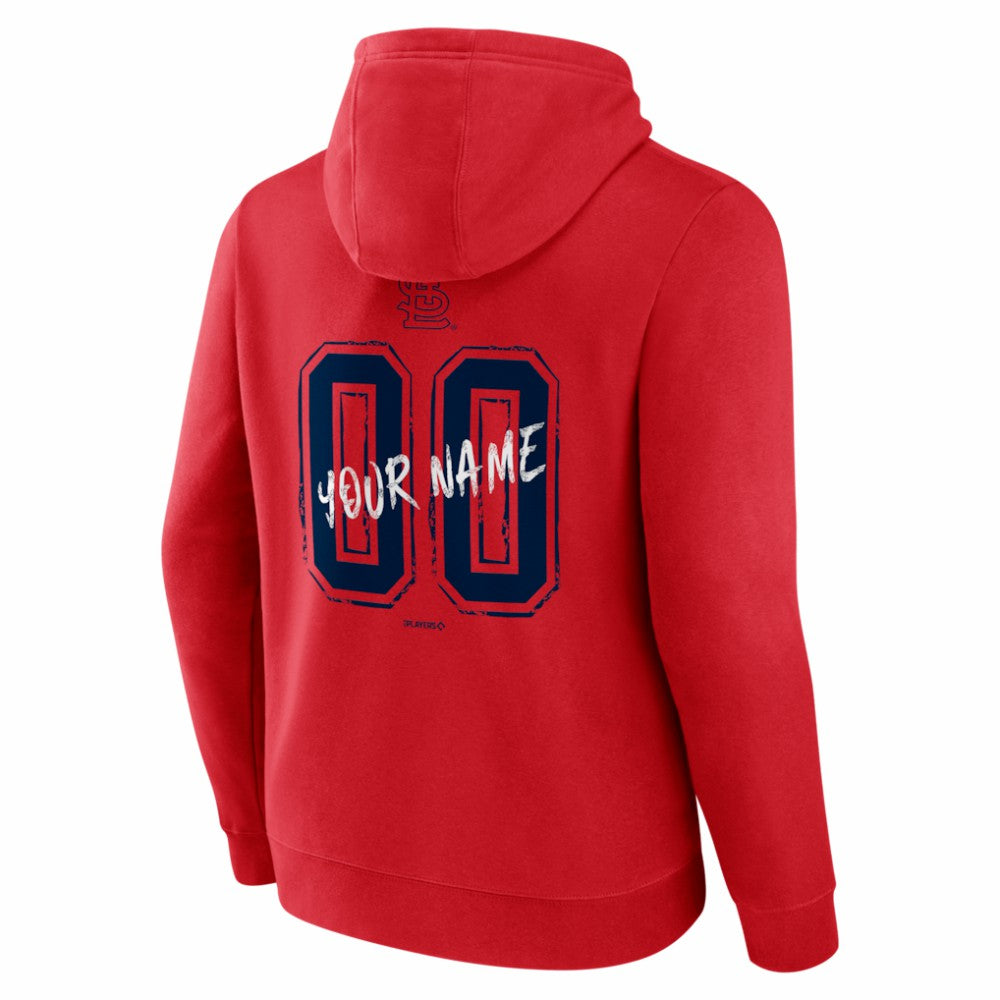 St. Louis Cardinals  Hustle Personalized Name & Number Hoodie - Red Hoodies