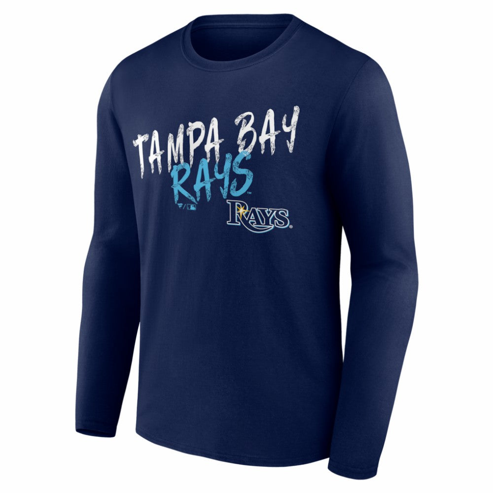 Tampa Bay Rays  Hustle Personalized Name & Number Long Sleeve T-Shirt - Navy T-shirts