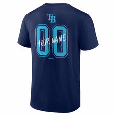 Tampa Bay Rays  Hustle Personalized Name & Number T-Shirt - Navy T-shirts