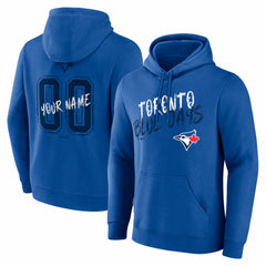 Toronto Blue Jays  Hustle Personalized Name & Number Hoodie - Royal Hoodies