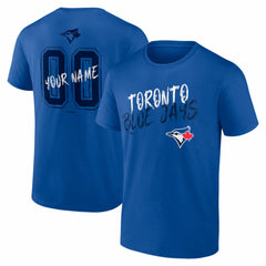 Toronto Blue Jays  Hustle Personalized Name & Number T-Shirt - Royal T-shirts