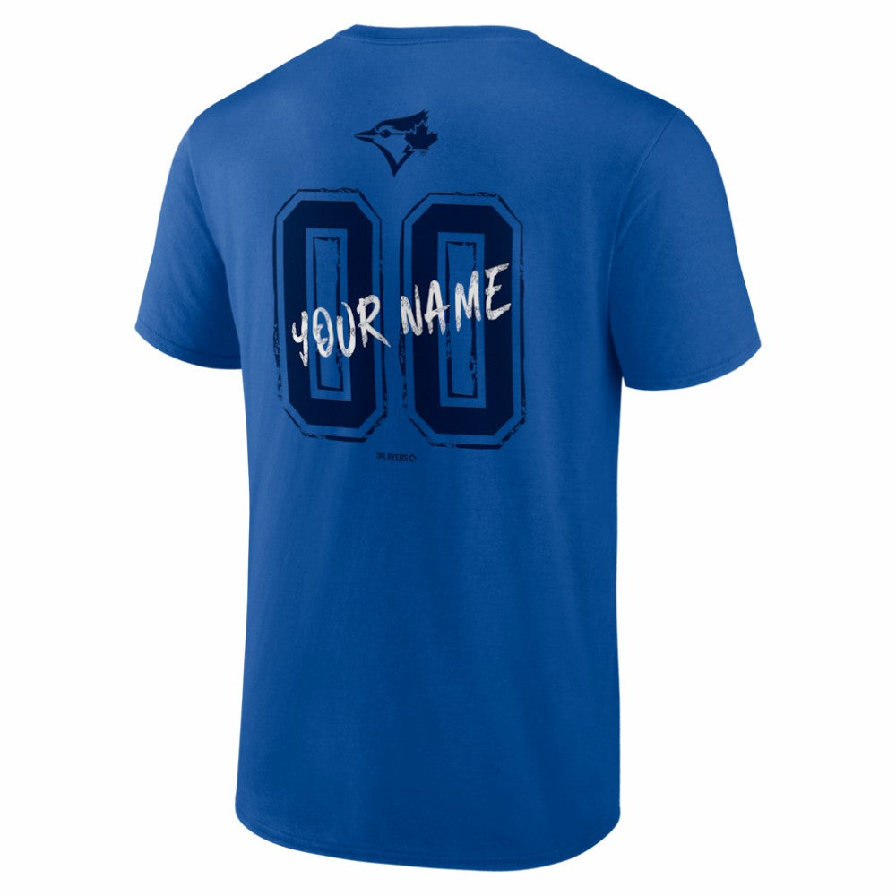 Toronto Blue Jays  Hustle Personalized Name & Number T-Shirt - Royal T-shirts