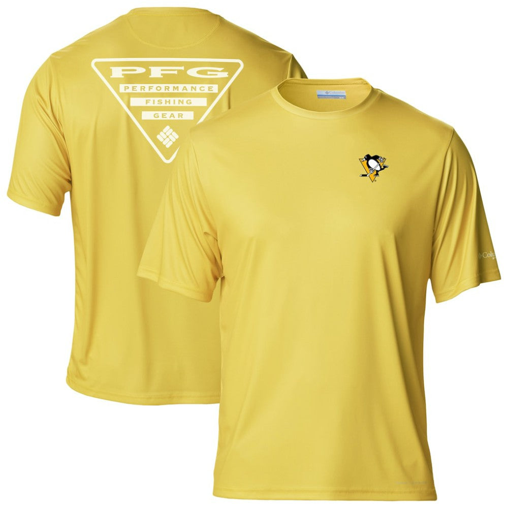 Pittsburgh Penguins Columbia PFG Terminal Tackle Omni-Shade T-Shirt - Gold | US 203863728