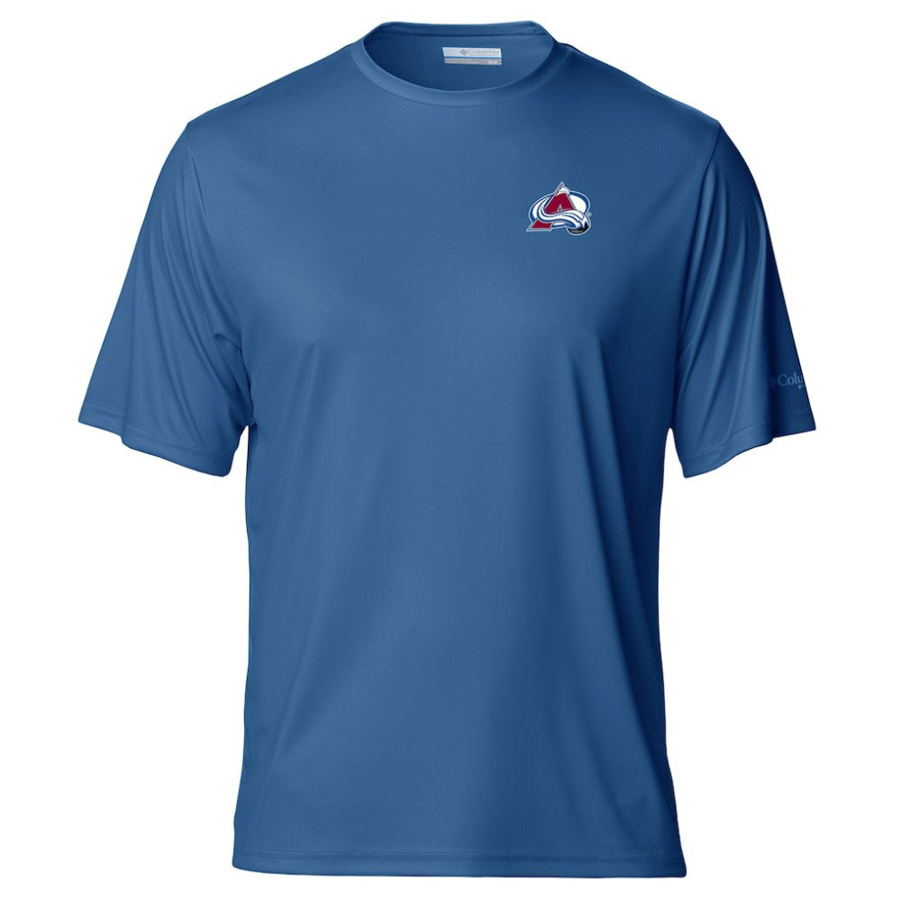 Colorado Avalanche Columbia PFG Terminal Tackle Omni-Shade T-Shirt - Blue | US 203863729